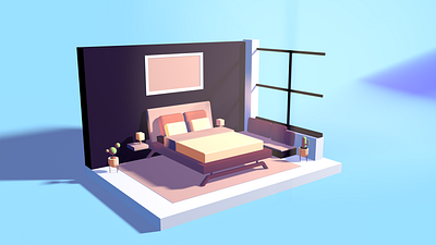 Bedroom Color Palette Exploration cinema4d