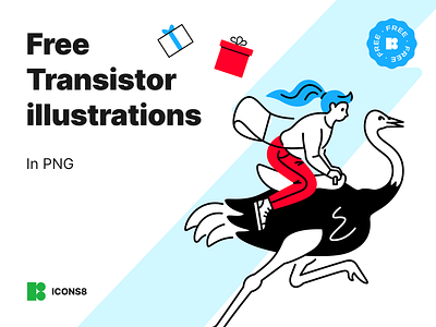 Free Transistor illustrations design design tools figma free freebie graphic design illustration png ui