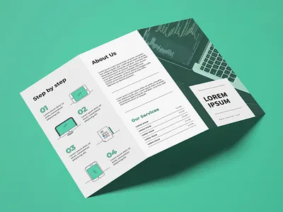 Brochure Design Turquoise brochure brochure design creative creativity design designer flyer flyer design graphic design minimal modern typography
