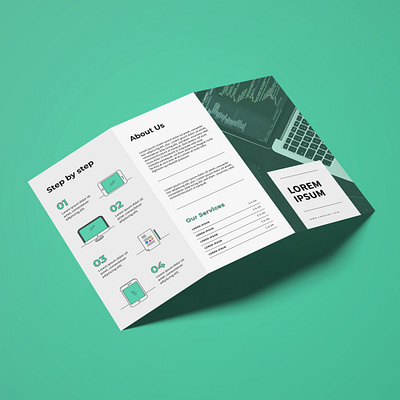 Brochure Design Turquoise brochure brochure design creative creativity design designer flyer flyer design graphic design minimal modern typography