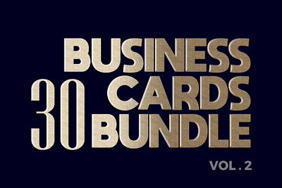 30 Business Card Bundle Vol.2 bundle businesscard card design discount modern
