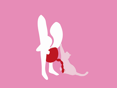 Uttanasana design illustration vector yoga pose