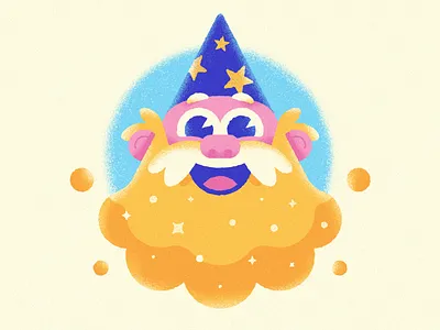 Warmup #19 - The Wizard's Brew beard beer character character design dribbbleweeklywarmup illustration magic star vector wizard