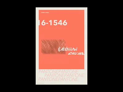 011 - Pantone 2019 branding design flat icon illustration lettering logo poster type typography
