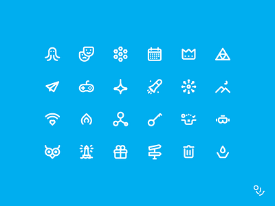 Line, Stroke Service Icon Set Design design icon ui