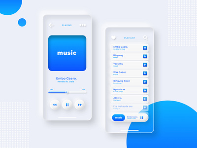 Neumorphism Mobile app debut debutshot designer illustration invitation landingpage loginscreen mobileapp mobileapps music neumorphism trend ui uiux uiuxdesign webdesign website