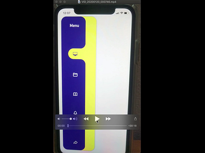iOS Menu Component animation app apple ios ios app ios app design ios app development menu menu design mobile mobile app mobile design mobile ui swift ui ux ux design xcode