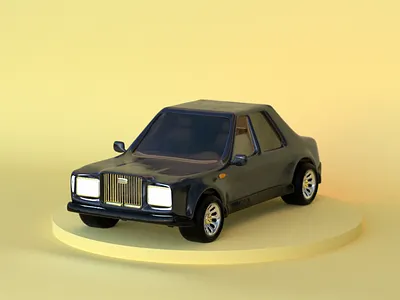 Lil Elegant Car 3d 3d animation 3d artist 3d model 3d modelling 3d models automotive design car car design matchbox minimalism toy design