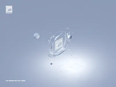 49__squares 3d cover design digital identity kyiv logo minimal modern ukraine