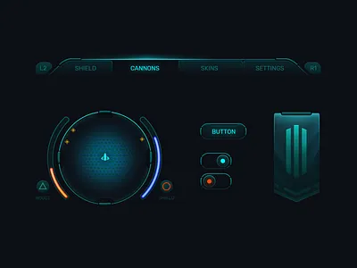 Mini Sci-fi UI kit game game design game ui ui
