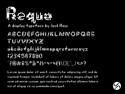 Requa [Typeface] adobe illustrator digital fontself graphic design type type design typeface typeface design typography vector