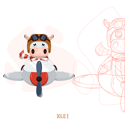 moo pilot apparel book illustrations branding character childrens illustration illustrations logo tshirt vector vectors