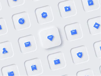 Skeuomorphic icon 2020 design clean clean design elements icon illustration neutral new design skeumorphic trends ui ux white