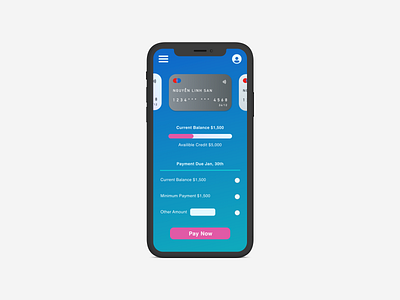 Daily UI 002 dailyui fintech ui