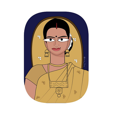 Jamini Roy Style Painting Illustration By Shree Bhattacharya animation app art branding character design flat identity illustration illustrator vector