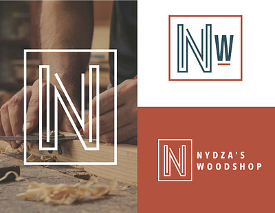 Nydza's Woodshop Logo letterlogo localwoodworking logo logodesign nwlogo secondarylogo smallbiz smallbusiness smallbusinesslogo woodshop woodshoplogo woodworking woodworkinglogo