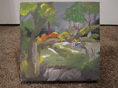 Bob Ross Marsh Land Painting marshland painting tree