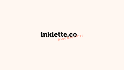 inklette.co Temporary Tattoo | Branding abstract art book brand color digital graphic print typography visual