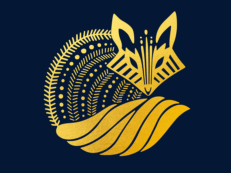 Feeling foxy after effect animation digital illustration fox illustration illustrator pattern