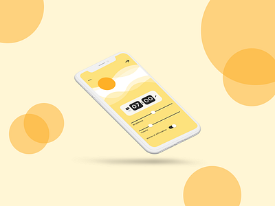 DailyUI 007 alarm dailyui settings ui yellow