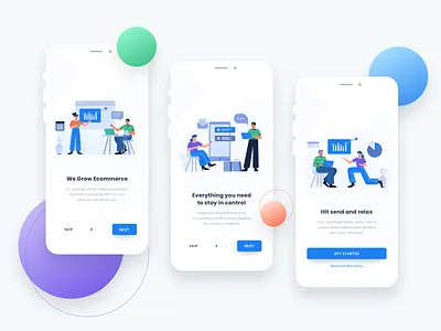 Eldorado Illustration - Scenes Creator app design flat illustration illustrations mobile mobile app onboarding ui ux vector