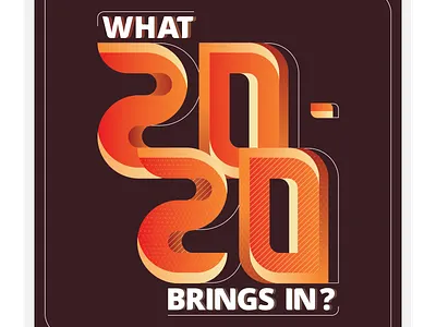 NewYear 2020 2020 branding colors flat design flat illustration holidays minimal newyear numerals pattern typography vector