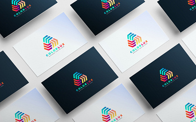 color lux logo design abstract brand branding business clean creative design emblem flat icon idea illustration logo logotype shape sign simple strong symbol vector