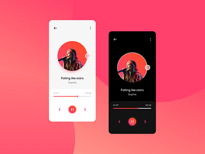 Music player app design android app application gradient graphics icons illustration ios iphone minimal mobile app mobiles motion music app profile social app trend2019 typogaphy ui ux web design