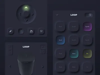 Loop Neumorphism Ui app creative design interface ios mobile neumorphism skeumorphic ui ui design ux
