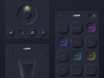 Loop Neumorphism Ui app creative design interface ios mobile neumorphism skeumorphic ui ui design ux