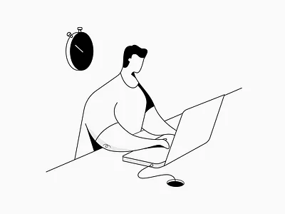 Deadline character design illustraion