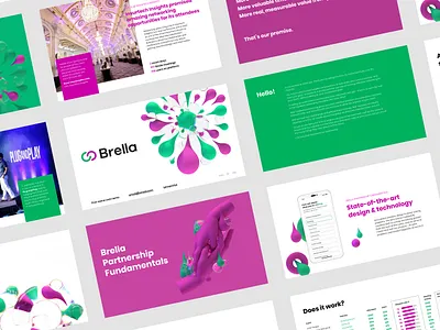 Sales Deck for Brella app data visualisation deck keynote network pitch deck pitchdeck power point powerpoint presentation presentation design sales deck startup