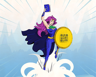 WomeninLaw illustration law superhero vector woman woman illustration