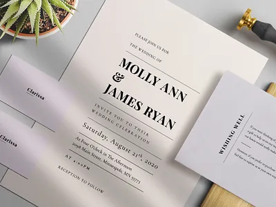 Minimal Colour Wedding Suite anniversary anniversary party bride diy elegant feminine groom invitation invitation card invitation design invitation set invitations invite minimal minimalist modern simple wedding card wedding invitation weddinginvite