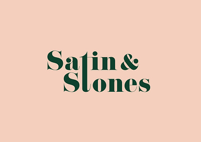 Satin & Stones Logo Design brand identity branding clothing design digital illustration fashion brand graphic design identity design illustration logo logotype pattern pink