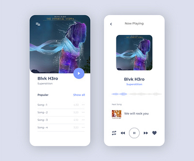 Music Player app design illustration illustrator music music app music player ui ux