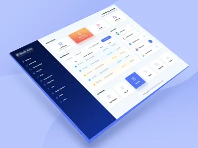 Internet Banking Dashboard Exploration 2020 bank dashboard design gradient ui ux