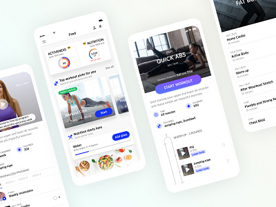 Fitness app app design fitness ios iphone nutrition program ui ux workout