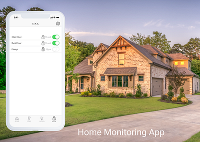 #DailyUI 21 Home monitoring app @daily ui @dailyui app design ui ux web