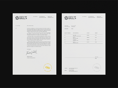 CSC Letterheads brand branding design graphic design grid identity identity design invoice letterhead logo packaging typeface typography