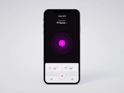 Vega VPN — Proxy App animated animation clean ethernet internet ios ip minimal motion product product design proxies proxy purple server ui ui ux uiux wifi