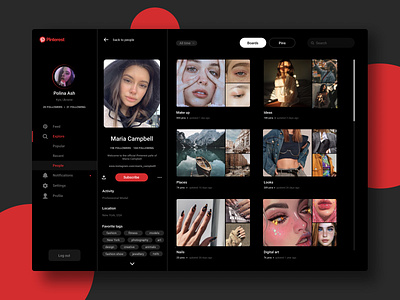 PINTEREST REDESIGN design designer pinterest ui uiux uiux designer uiuxdesign web web design webdesign