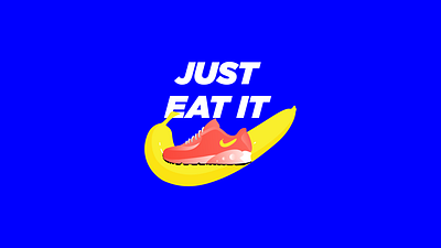 Nike - Banana -'Just eat it' art banana digitalart illustraion illustrator inks logo logodesign new nike shoes sport trend vibrant