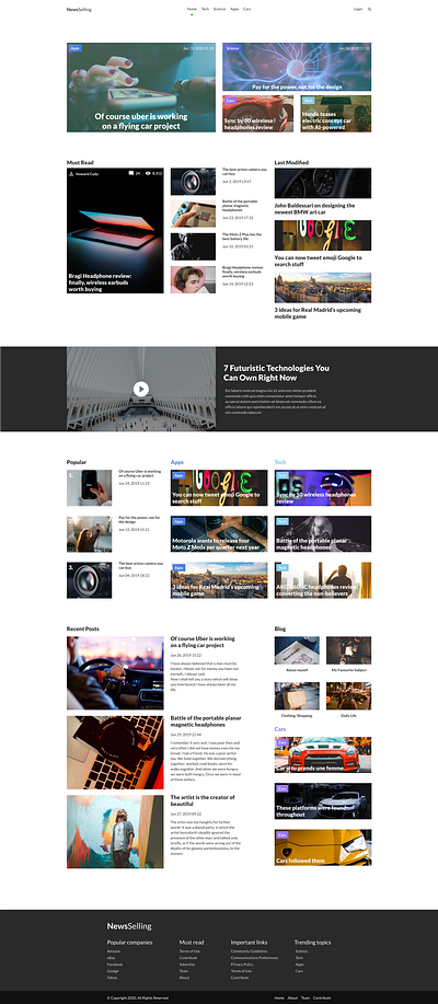 NewsSelling branding design web