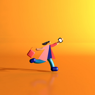 Take a Selfie when you shop! 3d 3d art 3d artist 3d illustration abstract art adobedimension cinema4d design illustration illustration art