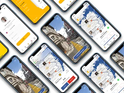 Dobule - Food Delivery UI Kit for Mobile App / DRIVER VERSION adobe adobe xd app branding clean creative design flutter food food delivery food delivery app minimal mobile app mobile app design sketch ubereats ui uidesign uiux ux