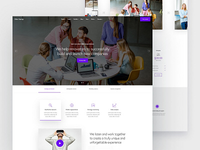 Startup company company landing page company website corporate corporate website ekko landing page multipurpose startup startup landing page startup website webdesign website website design wordpress wordpress theme