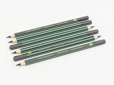 02_Pencil 3d model 3d product design 3ds max branding collection color pencil creative deco objects design desk drawing pencil dribbble eraser flat graphite grip high poly pencil illustration ink latest