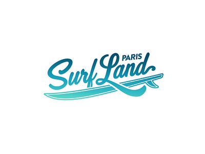 SurfLand / Logo clean gradient gradient color lettering lettermark logo logo design logodesign logotype minimal minimalist minimalist logo smooth surf surfboard surfing type typography water whitespace