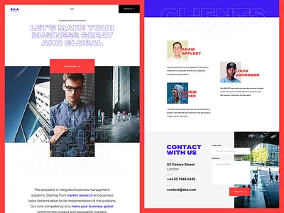 Marketing Group Homepage clean concept design experience homepage typography ui ux web website